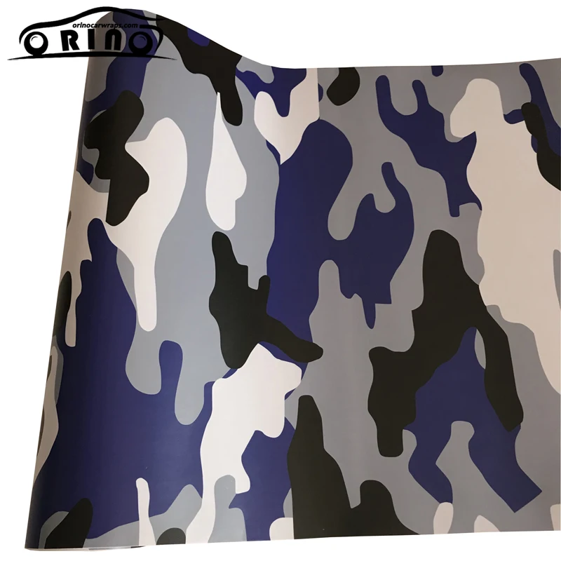 Black Blue Grey Vinyl Film Wrap