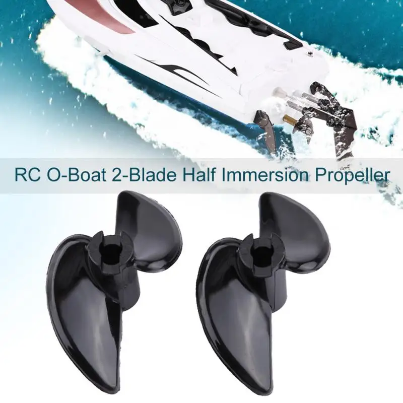 RC Boat Full Immersion Propeller Electric RC O-Boat Accessory 440mm CNC 2-Blade Half Immersion Propeller With High Efficiency