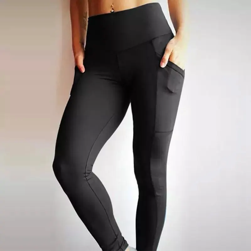 

Sexy Women Sport Leggings Polyester High Quality High Waist Yoga Pants Push Up Elastic Yoga Workout Fitness Bodybuilding Leggins