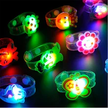 MrY светодиодный светящийся браслет для часов, светящийся браслет, Желейный цветочный ремешок, светильник для браслета Lumin из мультфильма, светящийся в темноте светильник для детей