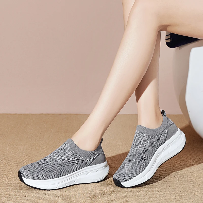 

Woman Casual Shoes Breathable Sneakers Women New Arrivals Fashion Women Socks Sneakers Shoes Women