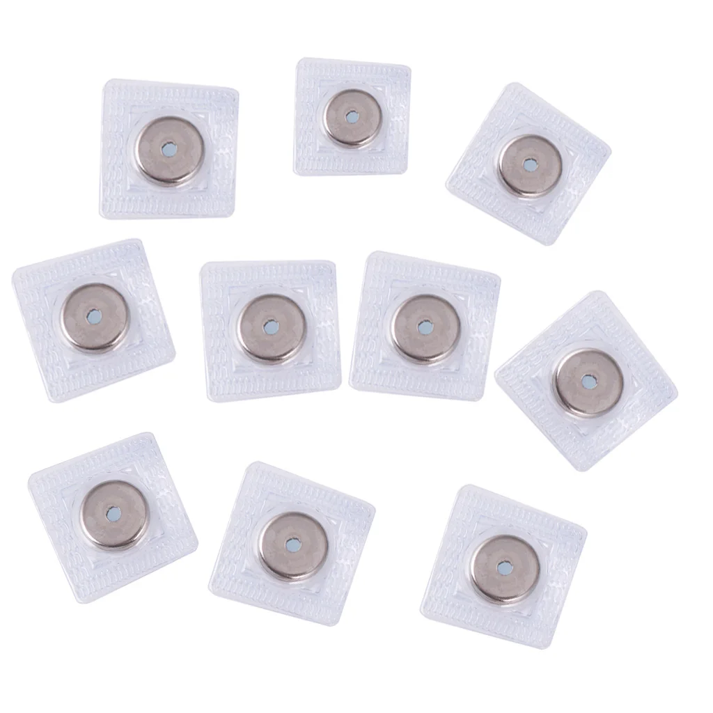 10 Sets 15mm Invisible Sew-In Magnetic Snap PVC Closure Pure Clothing Fastener