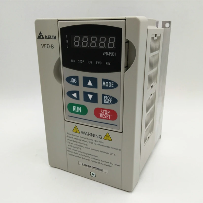Преобразователь частоты трехфазный инвертор Delta 220 в 2 кВт VFD AC VFD022B23B 3HP 2200 Вт
