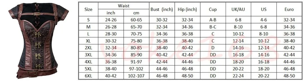 1422 SIZE CHART
