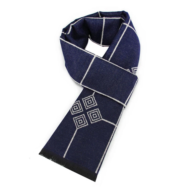 Зимний мужской утолщенный шарф 180 см Модный английский стиль Клетчатый хлопковый шарф мягкий теплый мужской повседневный шарф 40 цветов BE804