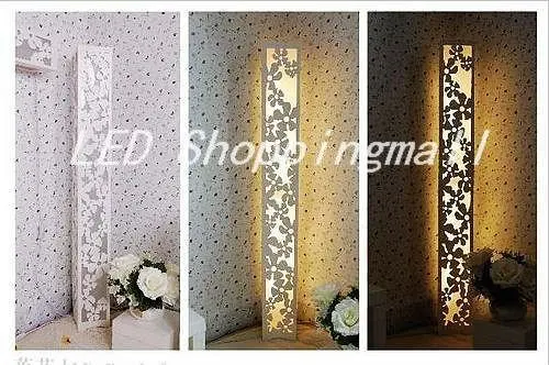 Brand New Parchment Led Floor Lamp Of Carved Oriental Style Lovely Brand New Parchment Led Floor Lamp Of Carved Oriental Style Lovely Light Figured With Floating Flower In Lamps From Lights Lighting On