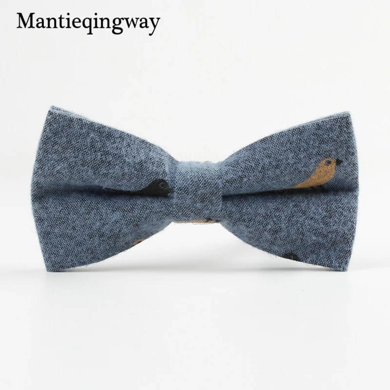 Mantieqingway Новое поступление хлопковый Свадебный галстук с принтом для мужчин брендовые галстуки-бабочки бабочка в деловом стиле для свиданий с бантом мужские костюмы подарки
