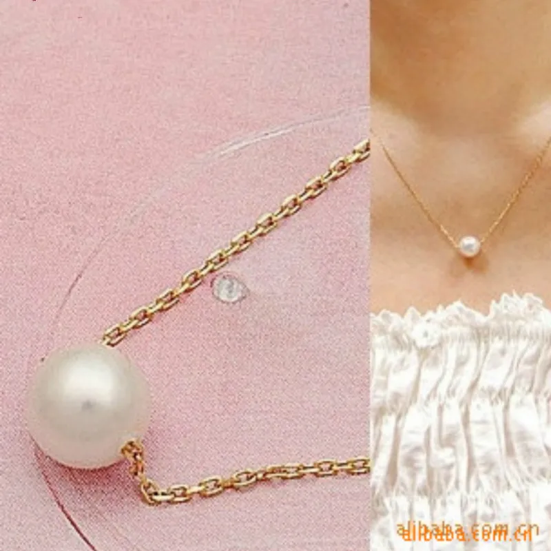 

New Fashion Simple Imitation Pearl Temperament Short Necklace Modern Pearl Necklace Wholesale Wild Woman