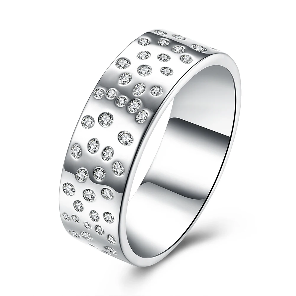

Irregular Dots Tiny Cute Eternity Band Size 6 7 8 9 Minimalist Stack Stackable Engagement Ring Plating Fashion Ring Jewelry