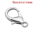 Rhodium 21x11 30pcs