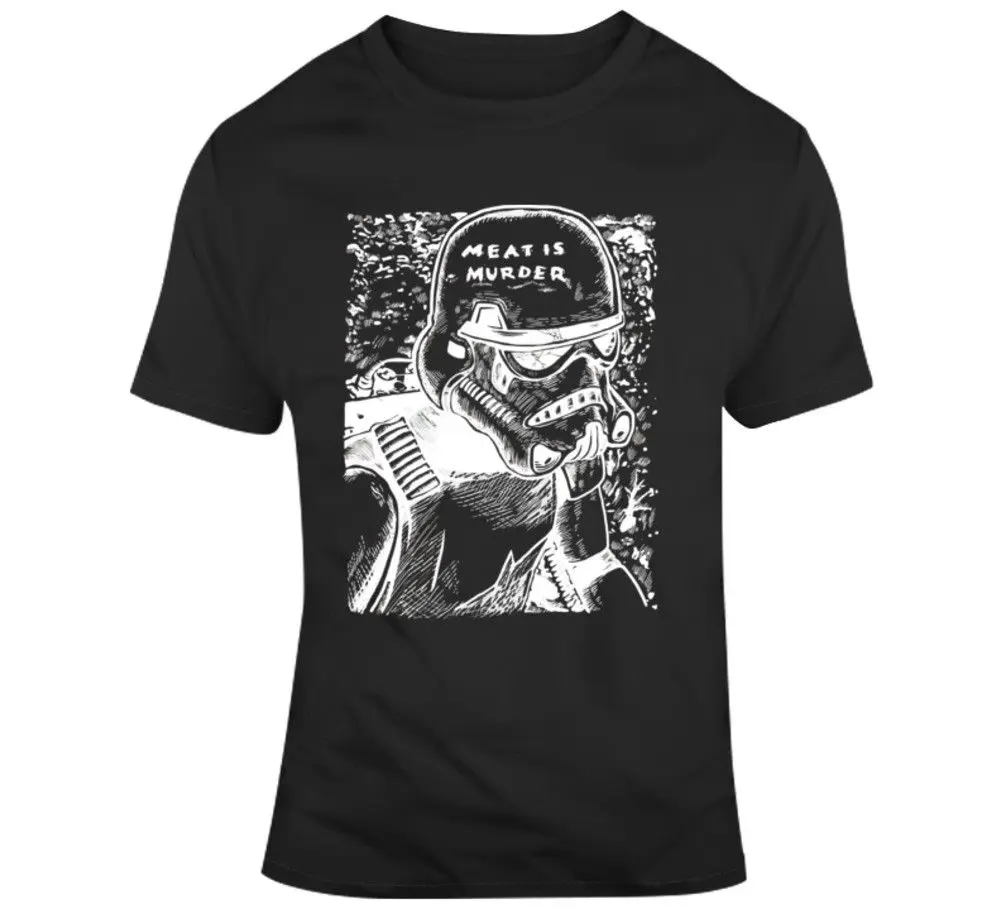 The Smiths мясо убийство Звездные войны Mashup Vegan печатных Летний стиль футболки