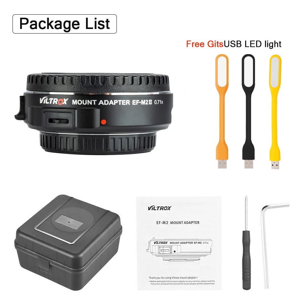 VILTROX EF M2 II AF Автофокус EXIF 0.71X уменьшение скорости бустер адаптер объектива для Canon