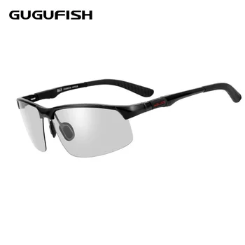 

GUGUFISH Two-color glasses Aluminum magnesium polarized sunglasses male Fishing glasses leisure polarized fishing eyewear