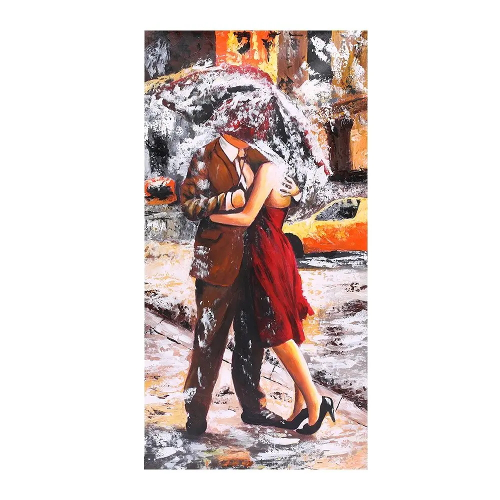 

Waterproof Hand-Painted Oil Painting Abstract Lady in Red Dress Canvas Picture Wall Art Decor Picture Gift For Home Office