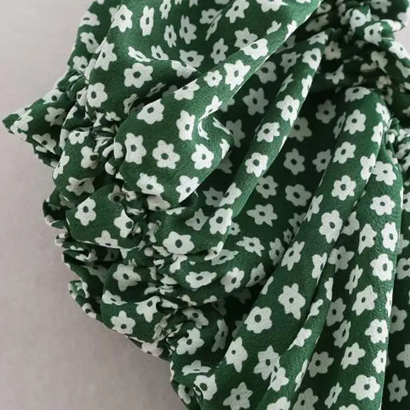 Kopen 2019 zomer sexy jurk vrouwen boho kawaii vintage groene bloemen casual mini jurk elegante koreaanse mode vestidos strand jurken