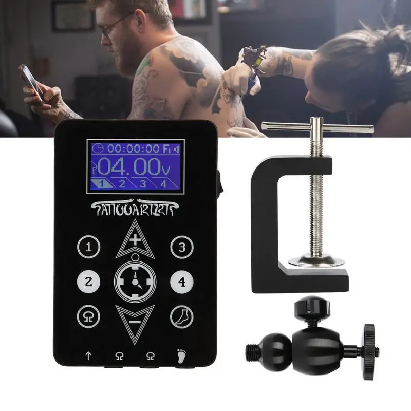 

2 Types Digital LCD Touch Screen Dual Tattoo Power Supply Kit for ED-580 Tattoo Machine Tattoo Power Supply b