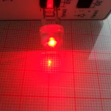 1000 шт 8 мм красная соломенная шляпа светоизлучающий диод 8 мм Белая светодиодная лампа красная световая трубка свинцовая