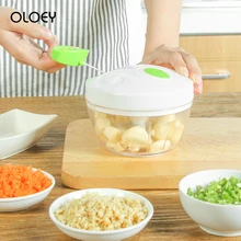 OLOEY кухонная ручная Смешанная Мясорубка ручная овощерезка Бытовая чесночная шлифовальная машина многофункциональные принадлежности для изготовления колбасных изделий