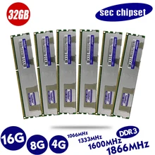 4 Гб DDR3 1333 МГц 1600 МГц 1866 МГц 4G 1333 1600 1866 радиатор REG ECC Серверная память 8 ГБ 16 ГБ 8 ГБ 16 ГБ ram x79 x58 LGA 2011 huanan