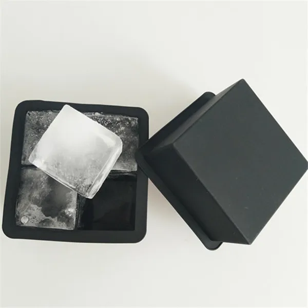 Small 4 cubes square Four lattice Silicone Ice Ball Maker Mold Silica gel ice lattice