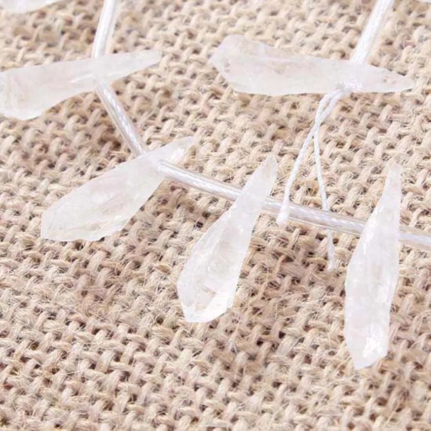 

xinshangmie Top Quality Natural Semi-precious Irregular Rock Crystal Column Quartz Natural Stone Beads for DIY Jewelry Making