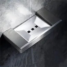 HDM Bathroom Accessories Foam Soap Holder Brief Stainless Steel Towel Soap Dishes Bathroom Fixtures Organizer shelf WC