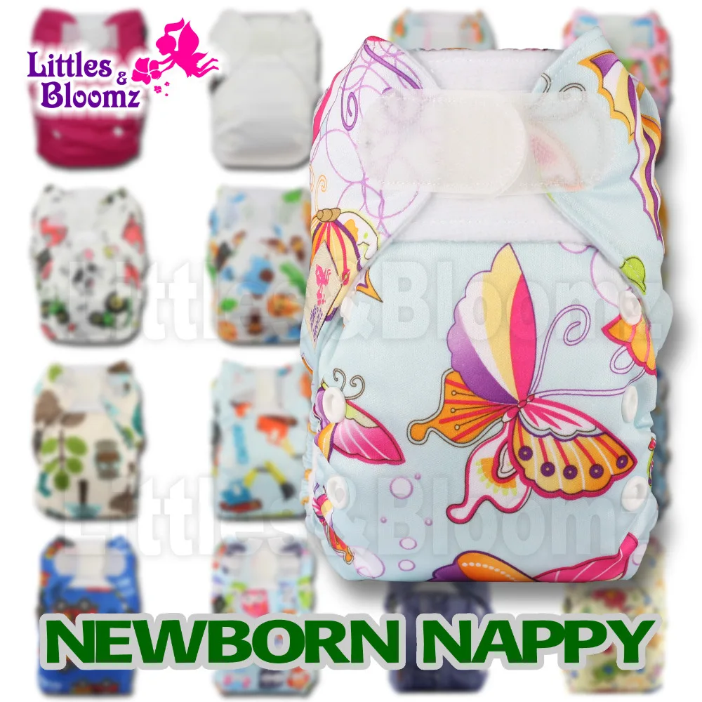 

[Littles&Bloomz] PREMATURE and NEWBORN Washable Reusable Cloth Pocket One Size Nappy Diaper Real Cloth Pocket Cover Wrap Inserts