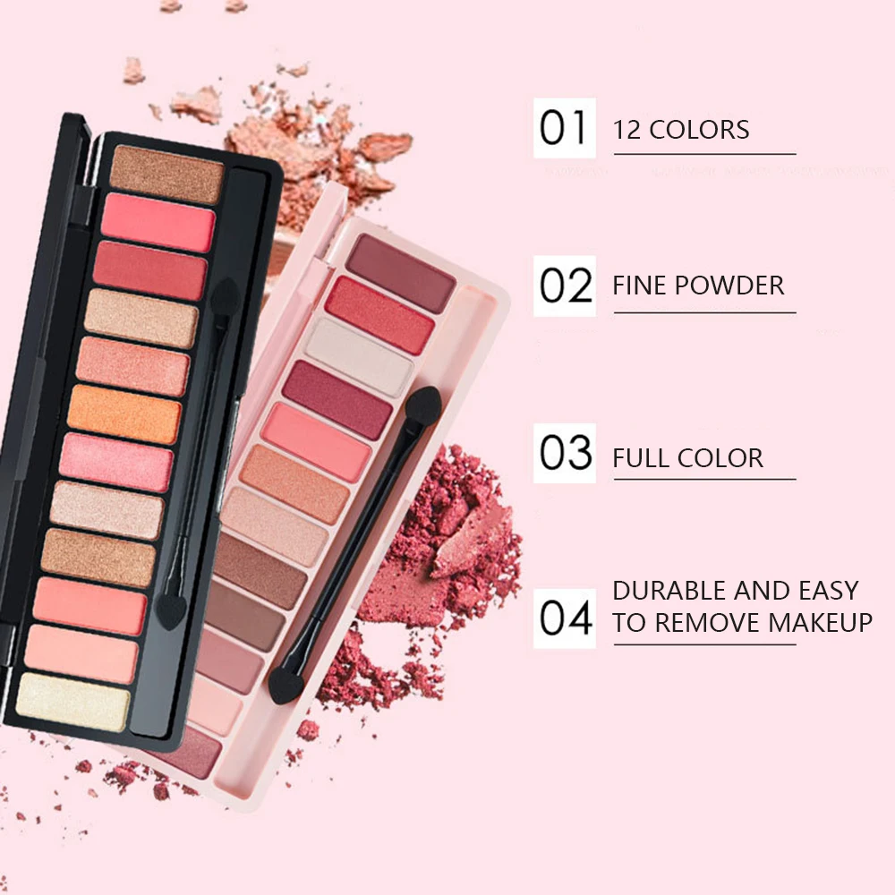 

Professional Eyeshadow Palette Eye Makeup Glitter Matte Eye Shadow Long-lasting Make Up Cosmetic Waterproof Eyeshadow 10 Colors