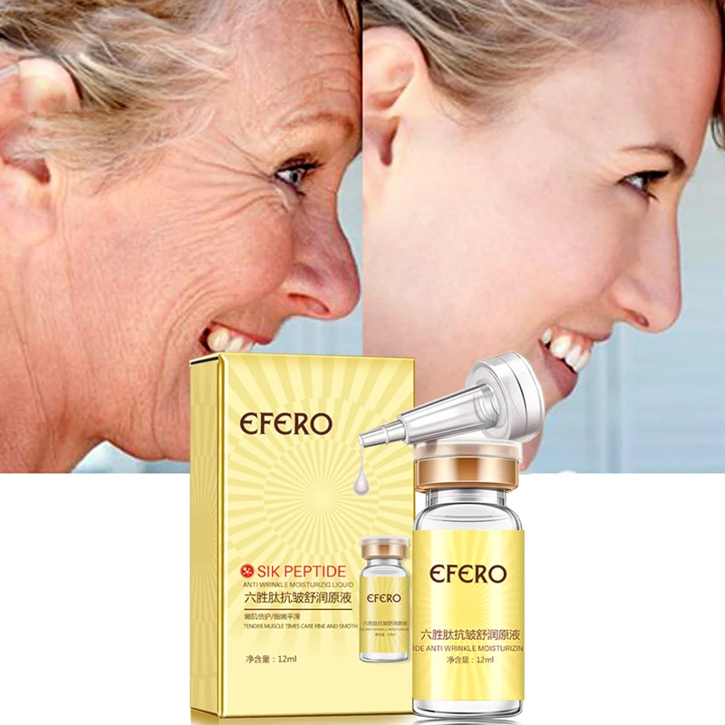 Efero шесть пептидов анти средство против морщин крем для лица Сыворотка с гиалуроновой кислотой Крем для лица отбеливающая подтяжка кожи