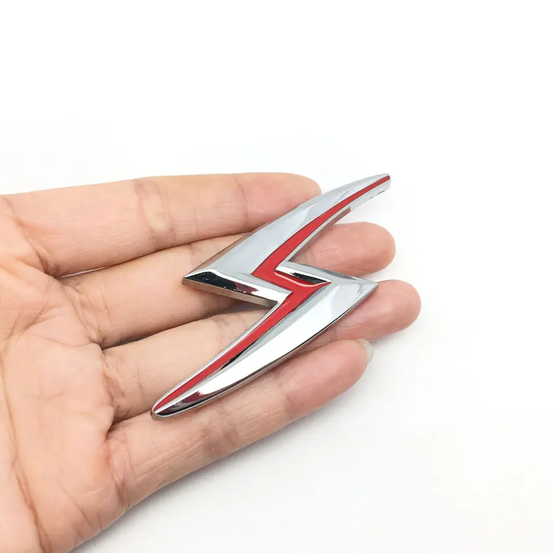 

FTDF car styling 3D Metal S Lightning Flash Car Sticker Car Body Emblem Badge for Nissan S14 S15 Auto Exterior Accessories