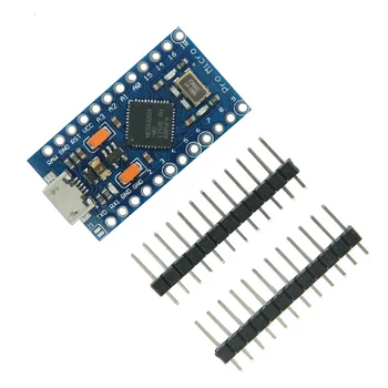 

Pro Micro ATmega32U4 5V 16MHz Replace ATmega328 For Arduino Pro Mini With 2 Row Pin Header For Leonardo Mini Usb Interface