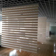 Занавески на заказ, полиэстер, лен, Зебра, жалюзи в бежевом цвете, высокое качество, полупрозрачные Оконные Занавески для гостиной