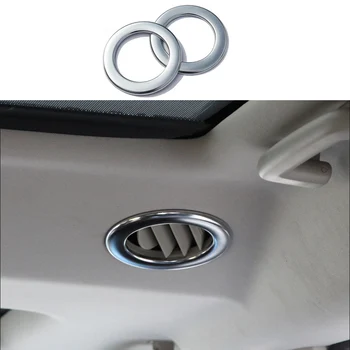 

2pcs / set Chrome ABS car accessories Interior Top Roof Air Vent Outlet Decorator Ring Cover Trim For Land Rover LR4 2010-2016