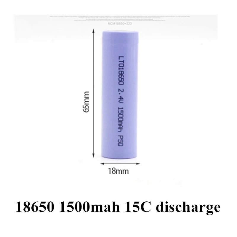 

10pcs Lithium Titanate Battery 2.4V 1500mah 18650 LTO Bateria for Car Lamp Electric Bike Toys Cordless Phone Remote Controllor
