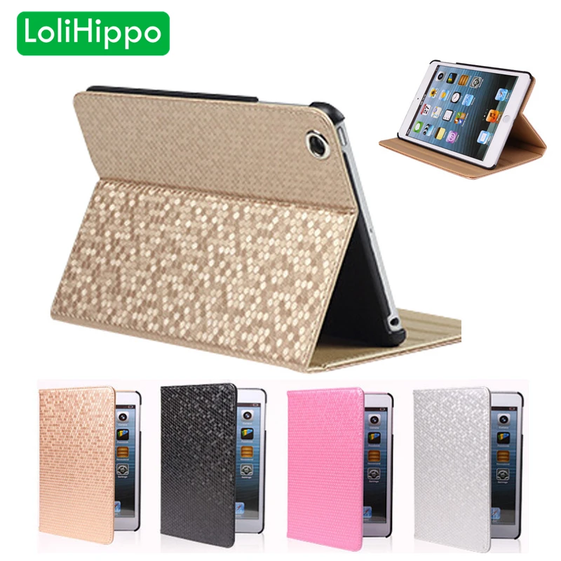 

LoliHippo Ultrathin Sparkling Pu Leather Case for New Apple iPad 9.7 2017 2018 A1893 A1954 A1822 A1823 Bling Tablet Cover