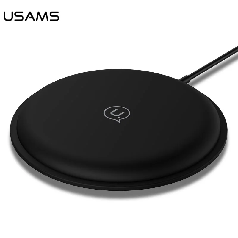 USAMS US-CD30 Zodi серии круглый Беспроводной быстрой зарядки Pad для iPhone X/8/8 плюс/samsung Galaxy