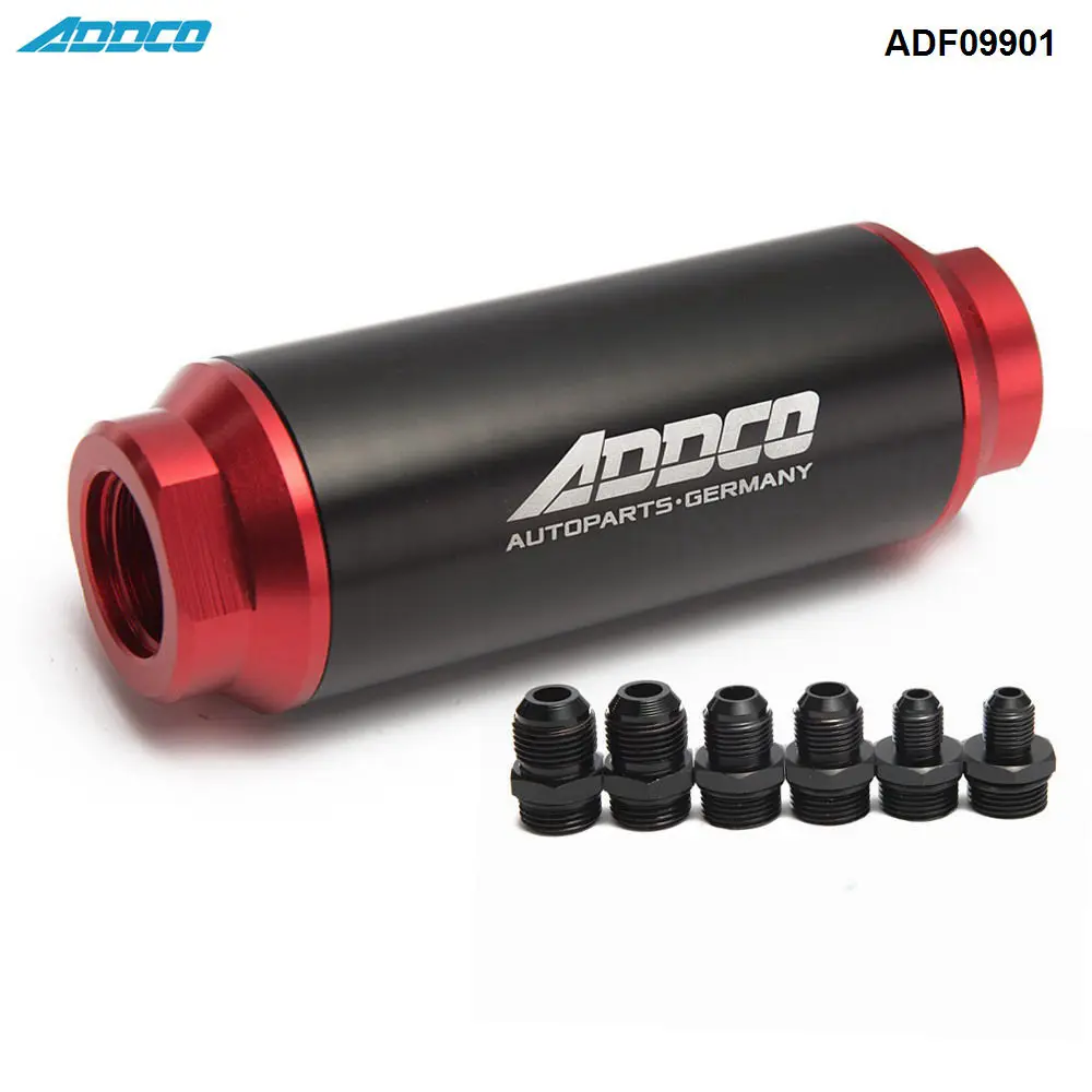Hi Flow Performance Fuel Filter Black & Red w AN10 AN8 AN6 Adapter 40 Micron ADF09901-in Fuel Filters from Automobiles & Motorcycles on Aliexpress.com ...