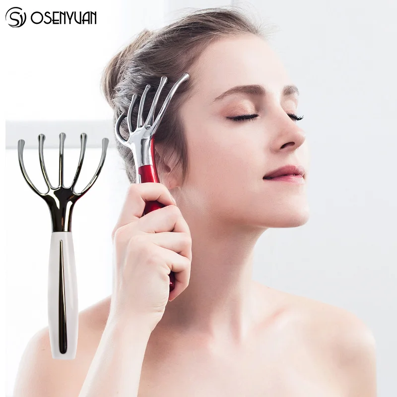 2018 Newest Electronic Hand Held Scalp Massager Five Finger Ball Roller