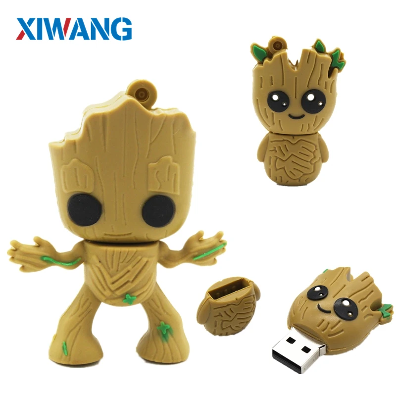 

cartoon Super hero Tree man pen drive usb flash drive 4GB 8GB 16GB 32GB 64GB pendrive usb 2.0 flash memory stick Creative Gift