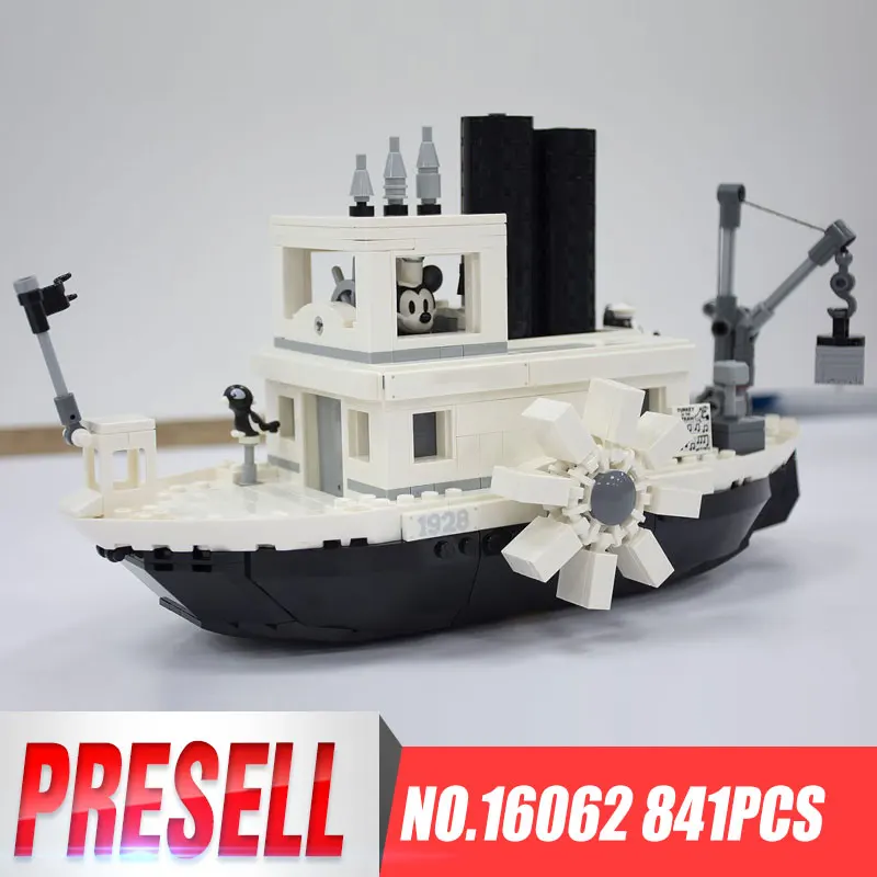 

Lepin 16062 Movie Series The Legoing 21317 Ideas Steamboat Willie Set Building Blocks Bricks Assembly Kids Christmas Gifts Toys