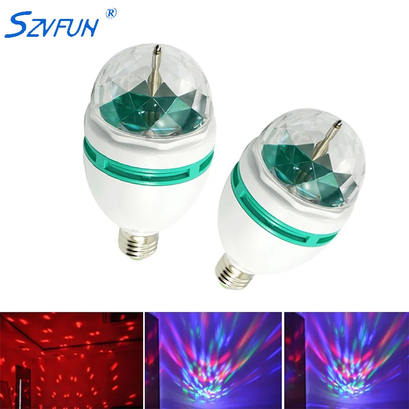 Buy 3W LED Bulb E27 Disco Ball Stage Light RGB Laser