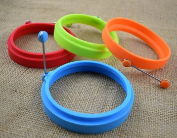 

Free Shipping+Wholesale Silicone Fried Egg Pancake Ring Omelette Round Shaper Eggs Mould for Cooking Frying Oven,500pcs/lot