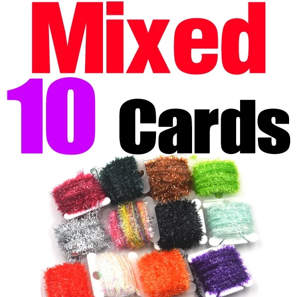 10 Colors to choose Tinsel Chenille Line Crystal Flash Line Fly Tying Materials 10 Colors to choose Tinsel Chenille Line Crystal Flash Line Fly Tying Materials