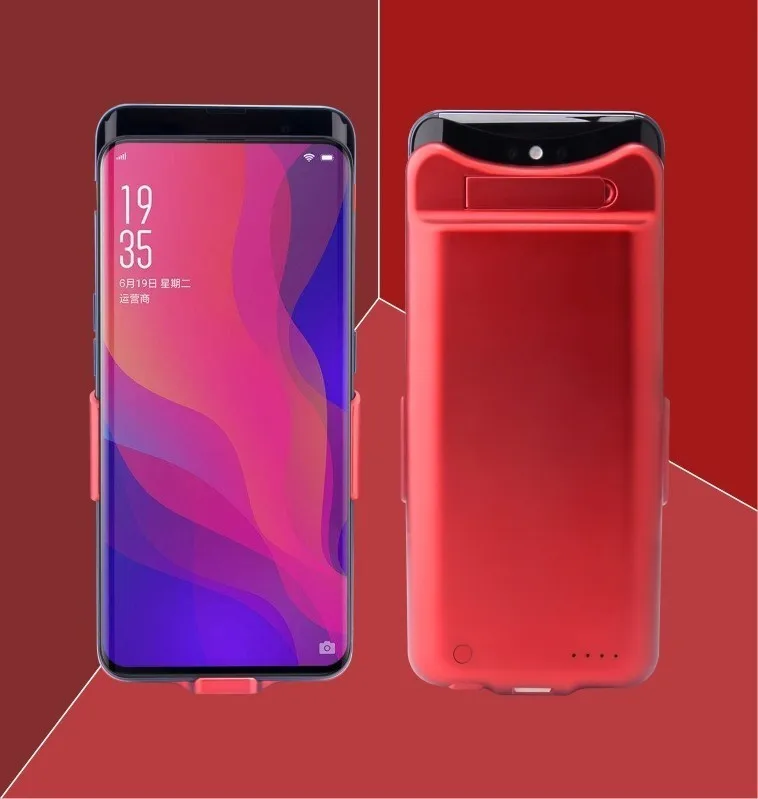 Suqy резервный внешний корпус питания для oppo find x портативный Банк питания ультра тонкий Банк питания зарядное устройство чехол для зарядки