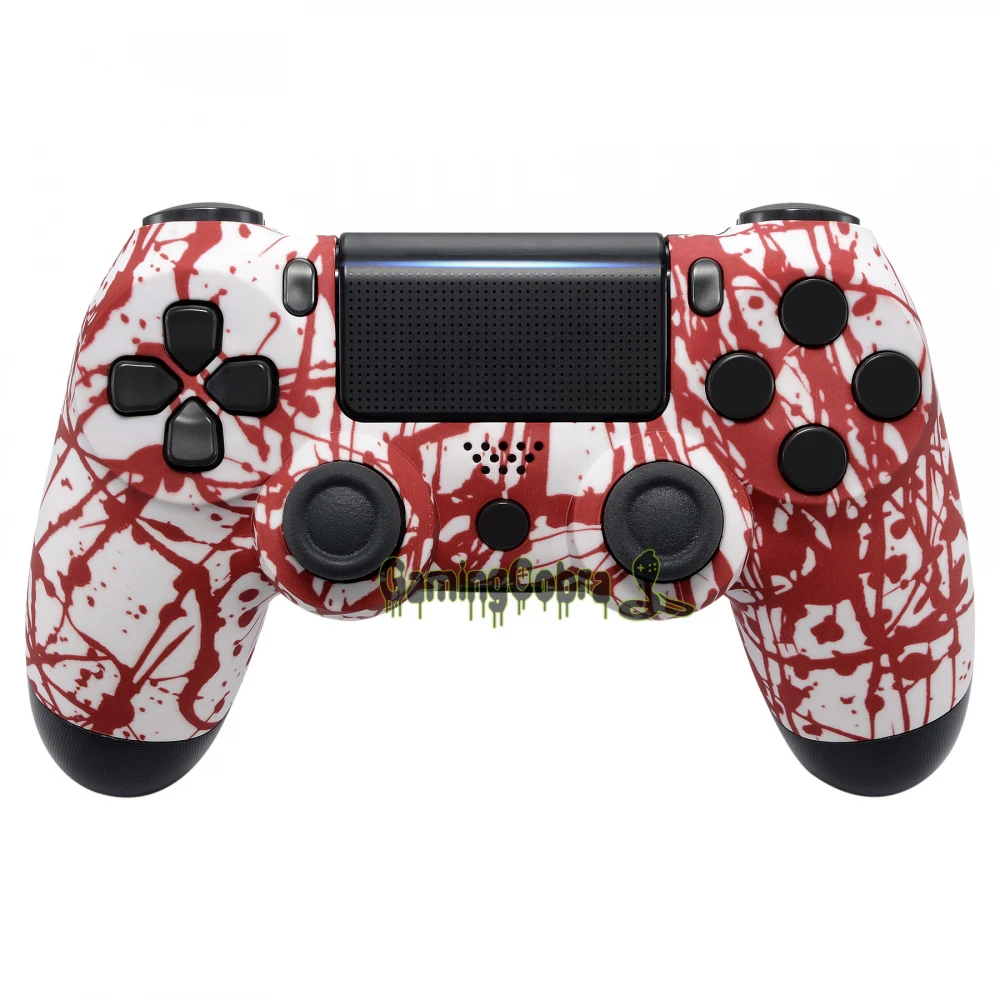 

Blood Soft Touch Grip Housing Shell Case for PS4 Pro PS4 Slim Remote Controller JDM-040 JDM-050 JDM-055 #SP4FS14
