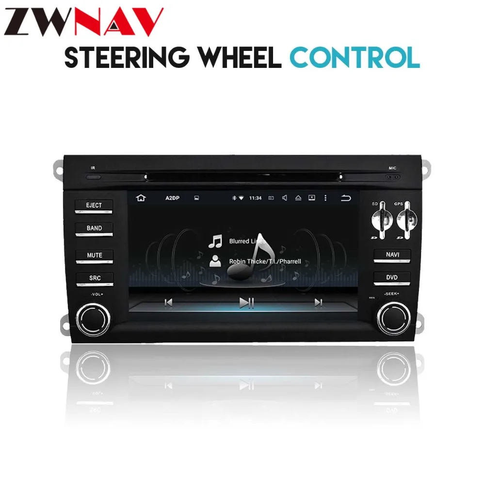 Sale With Optical Fiber Decoder Android 8.0 Car DVD Player for Porsche Cayenne 2003-2010 With GPS navigation BT Head unit Radio Wifi 3