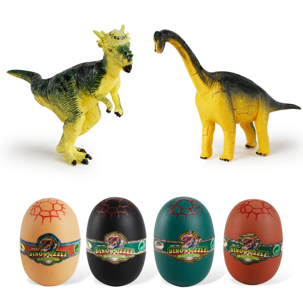 4 шт./компл. Творческий модельки динозавров Яйца динозавра неваляшка в виде яйца игрушка украшения дома образование игрушки для детей