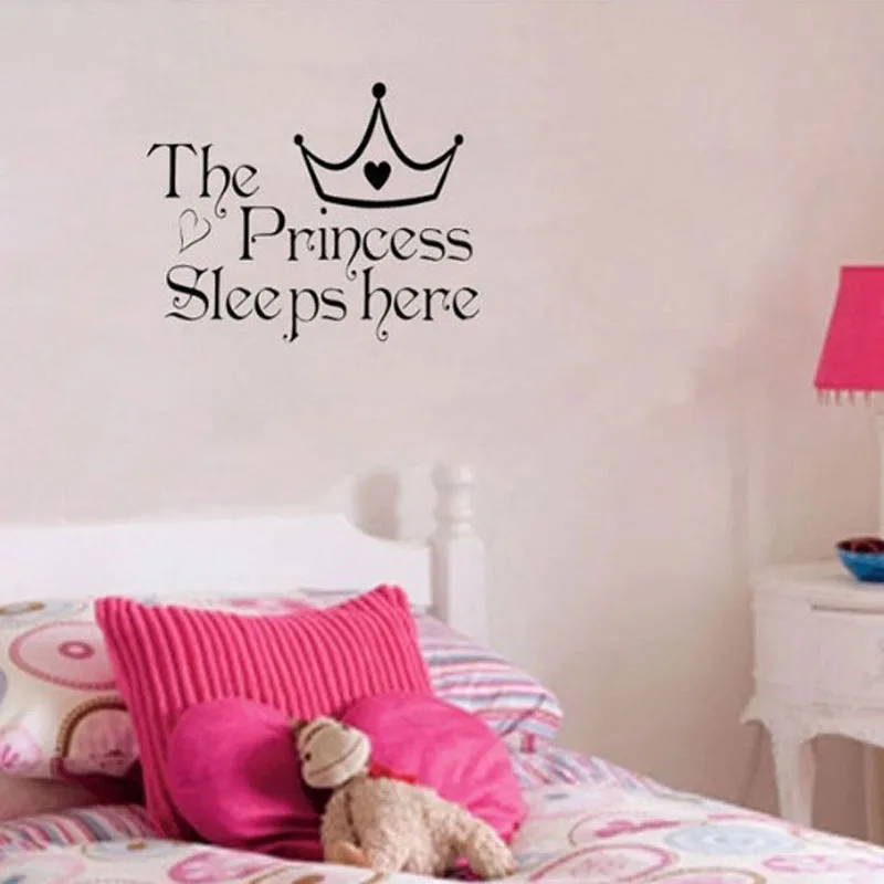 baby girl princess removable wall sticker nursery room decor decal