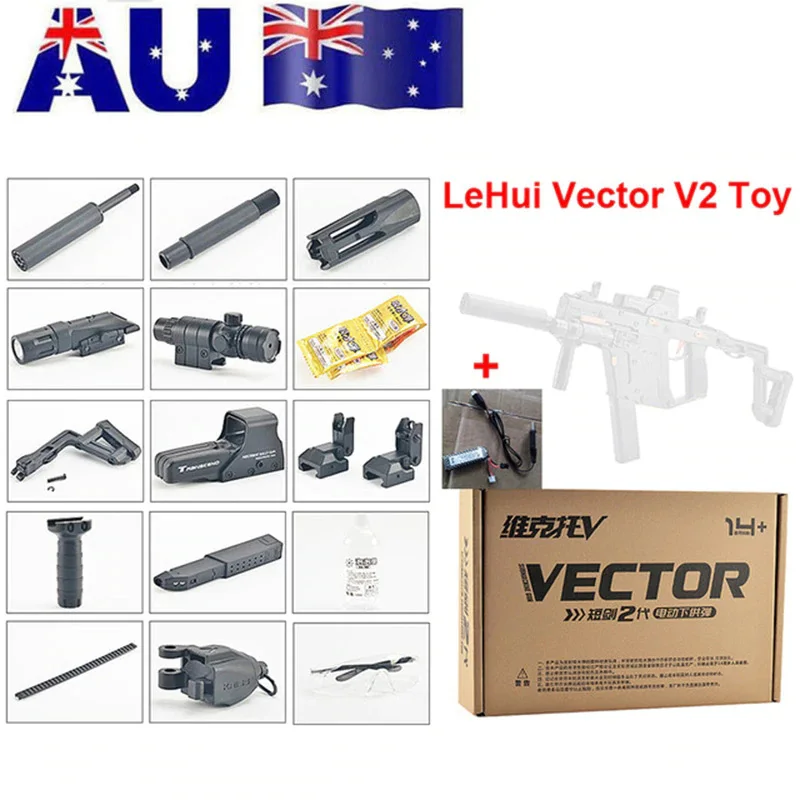 ZhenDuo игрушки Маг-Fed LeHui Vector V2 Электрический гелевый шар бластерный игрушечный пистолет для наружных детей детские подарки