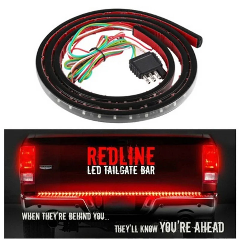 

49" 72smd Led Car Tail Light Tailgate Brake Reverse Signal Light Bar Waterproof